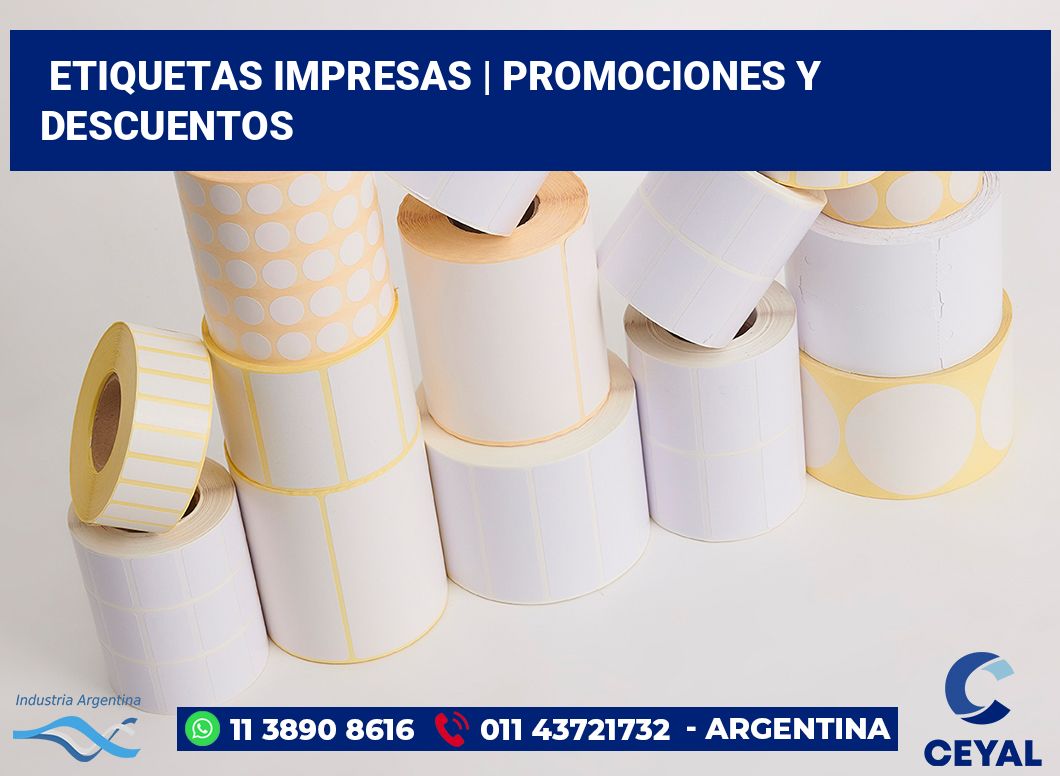 etiquetas impresas | Promociones y descuentos