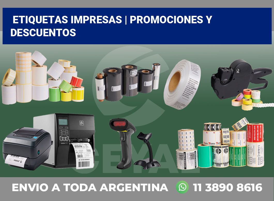 etiquetas impresas | Promociones y descuentos