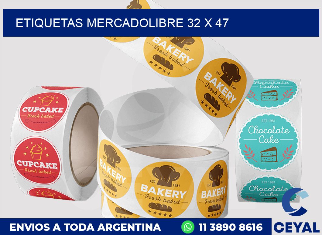 etiquetas mercadolibre 32 x 47
