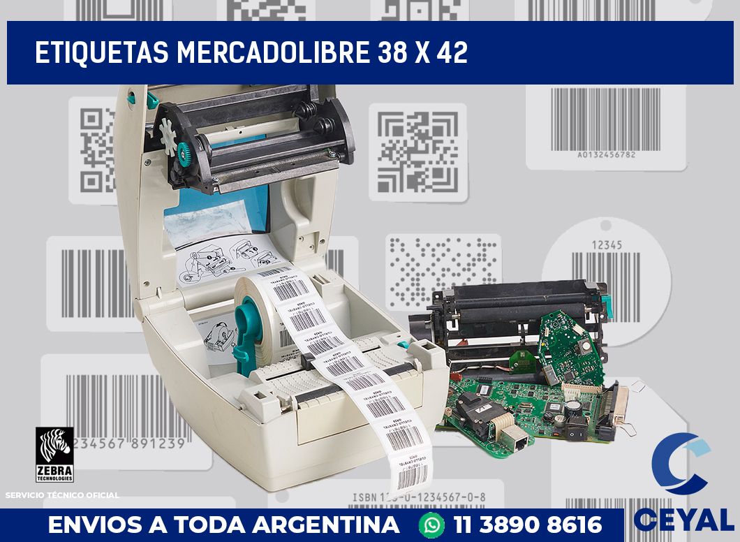 etiquetas mercadolibre 38 x 42