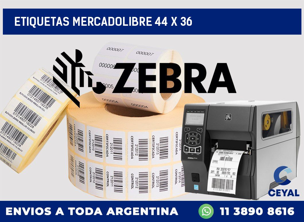 etiquetas mercadolibre 44 x 36