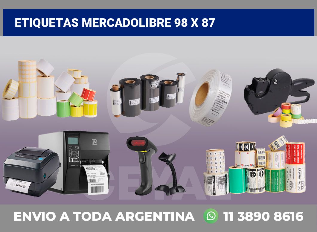 etiquetas mercadolibre 98 x 87