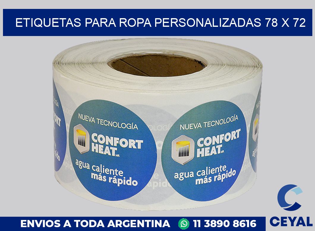 etiquetas para ropa personalizadas 78 x 72