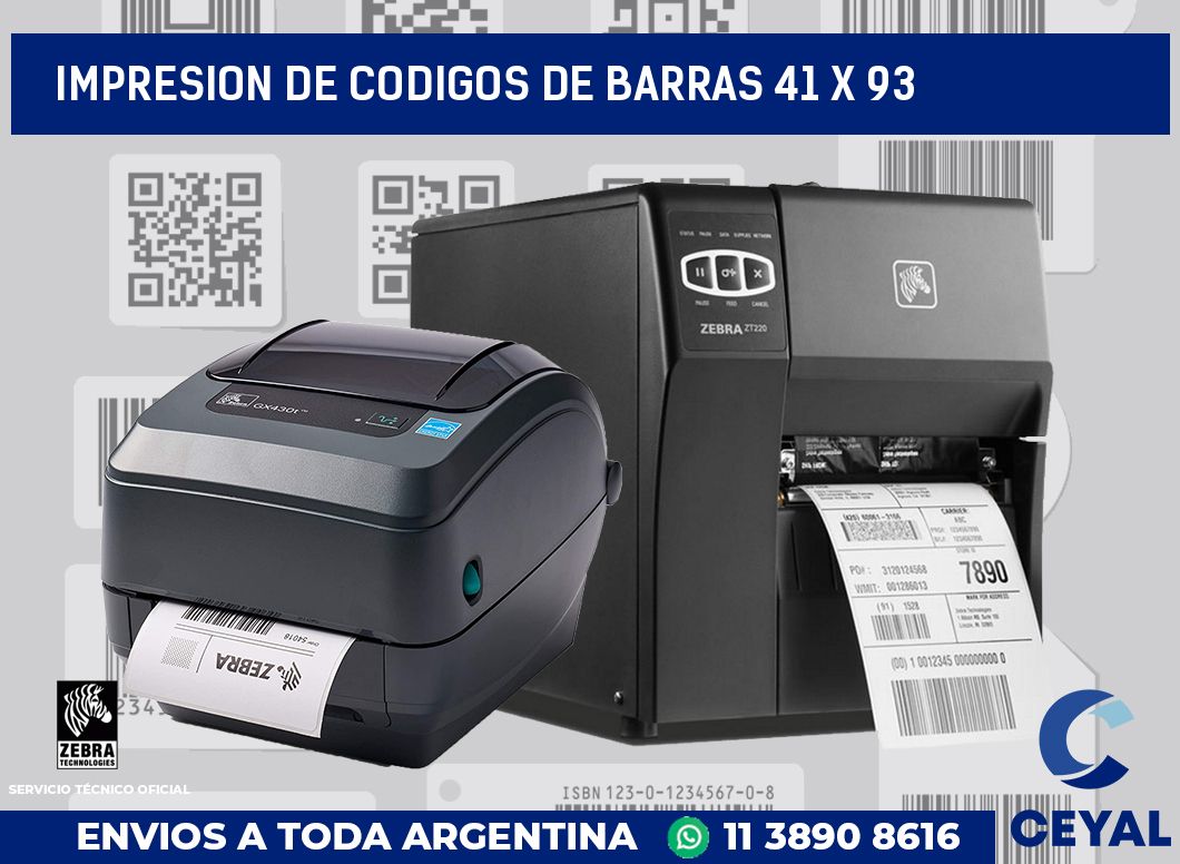 impresion de codigos de barras 41 x 93