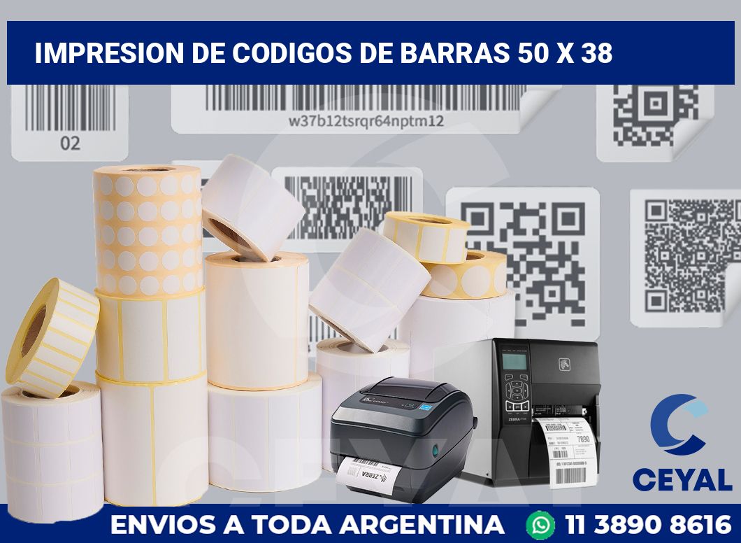 impresion de codigos de barras 50 x 38