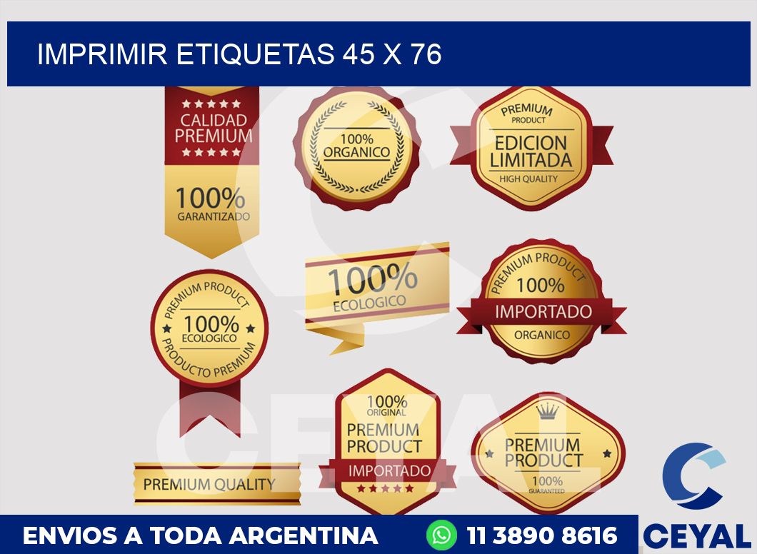 imprimir etiquetas 45 x 76