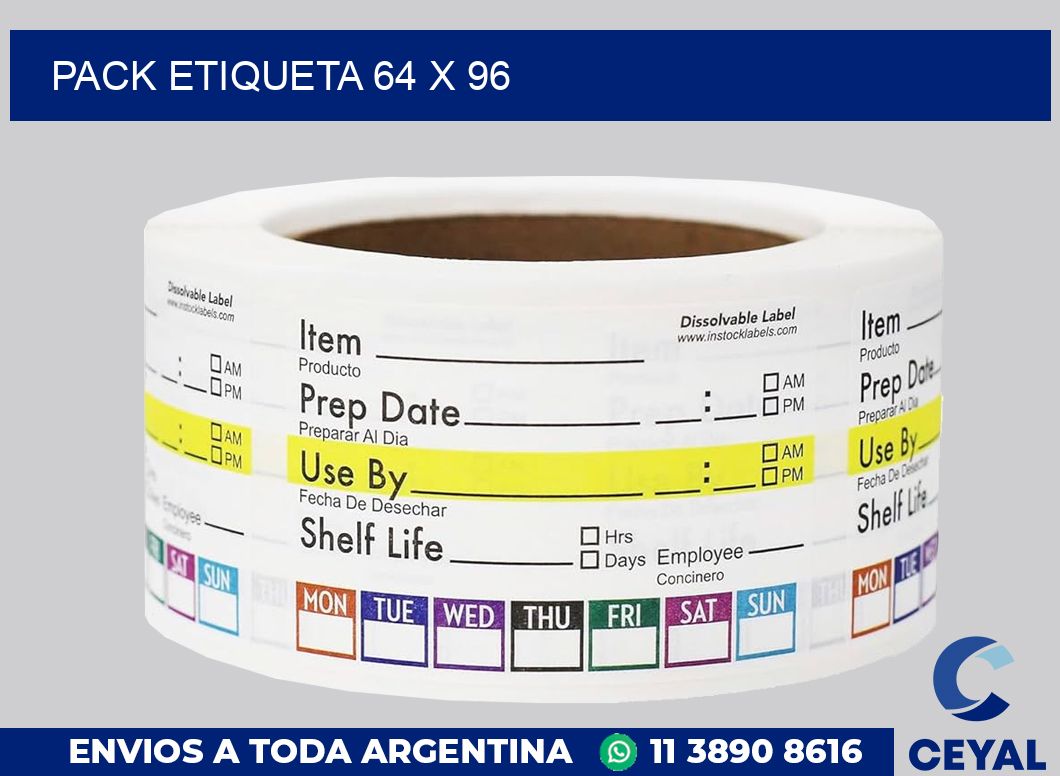 pack etiqueta 64 x 96