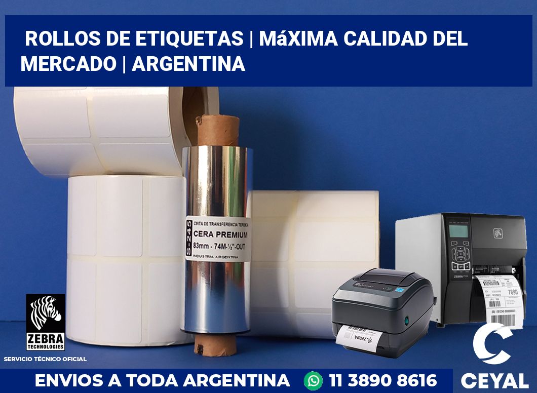 rollos de etiquetas | Máxima calidad del mercado | Argentina