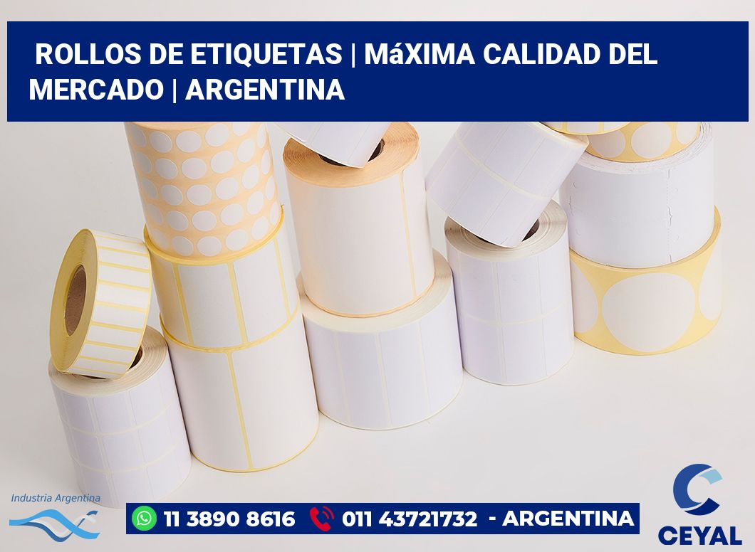 rollos de etiquetas | Máxima calidad del mercado | Argentina