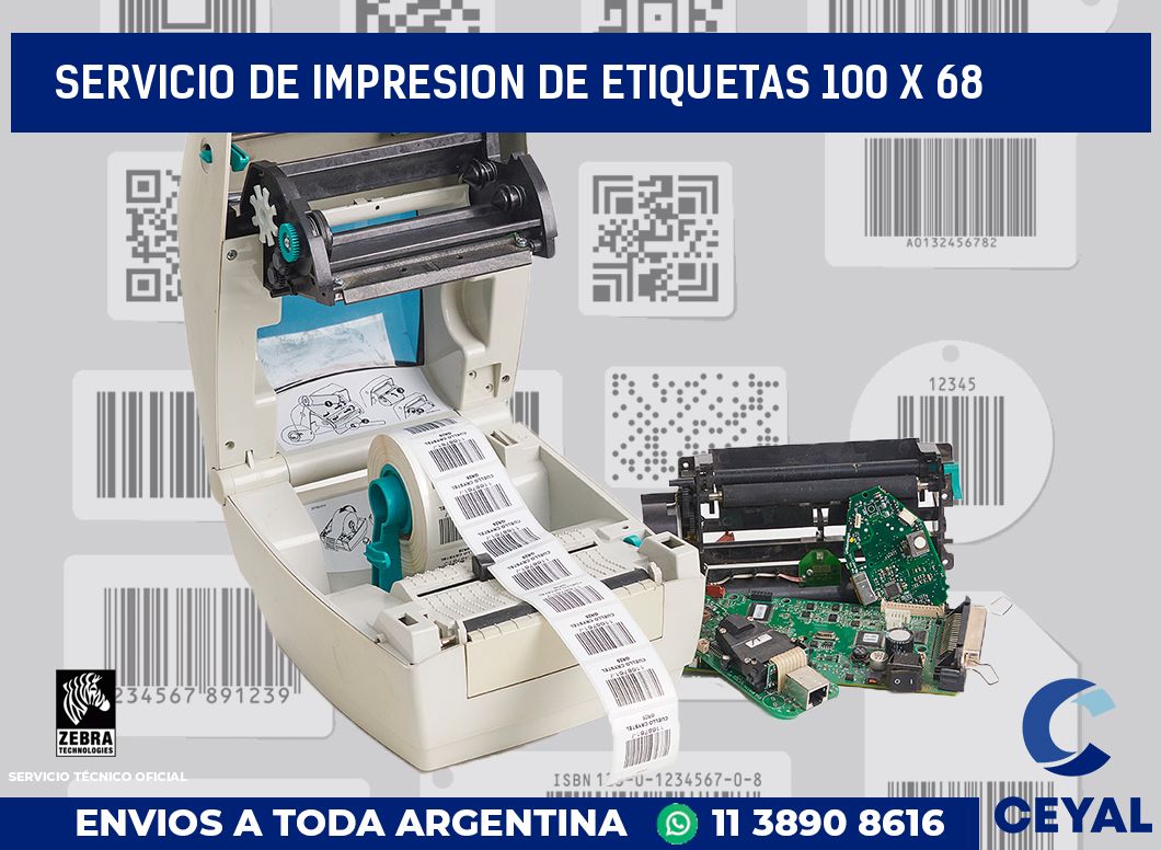 servicio de impresion de etiquetas 100 x 68