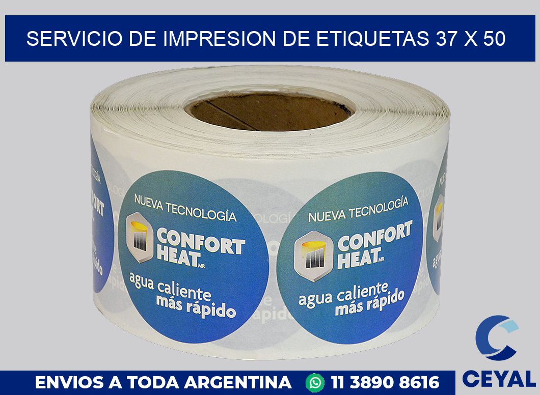 servicio de impresion de etiquetas 37 x 50