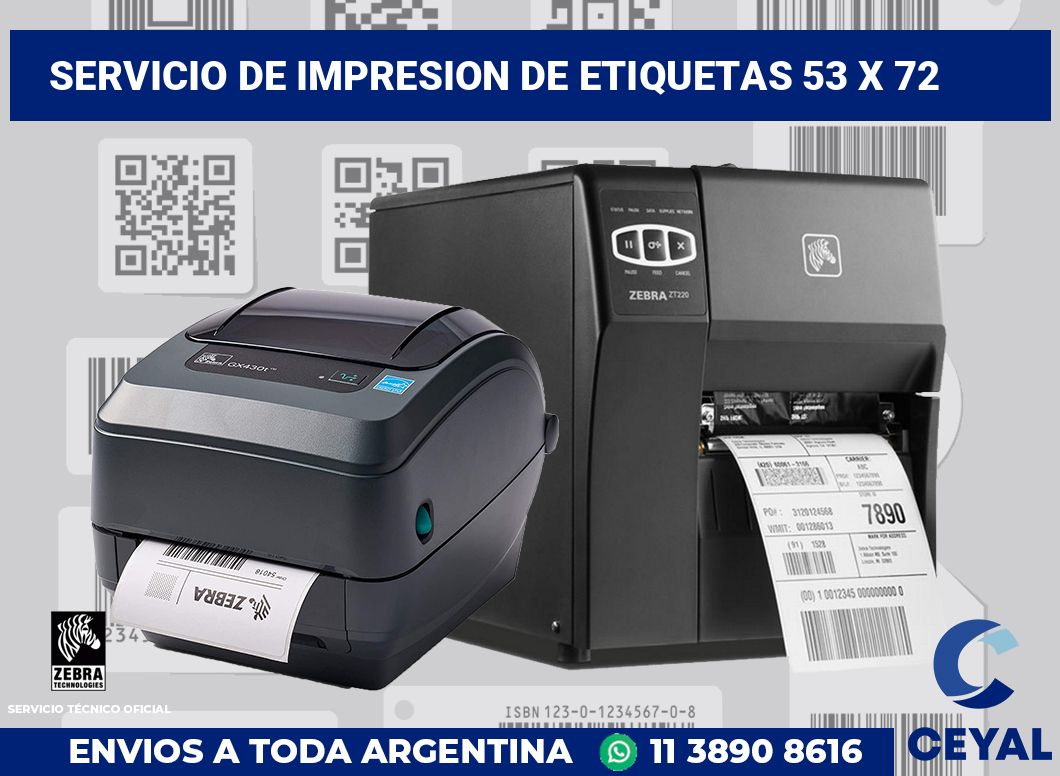 servicio de impresion de etiquetas 53 x 72