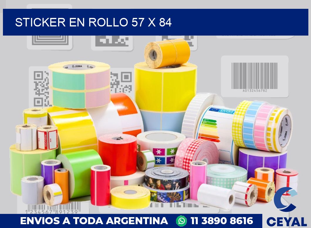 sticker en rollo 57 x 84
