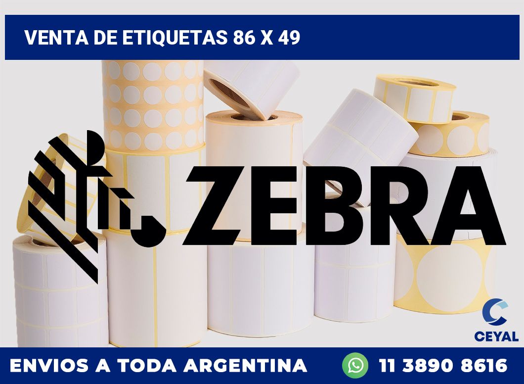 venta de etiquetas 86 x 49