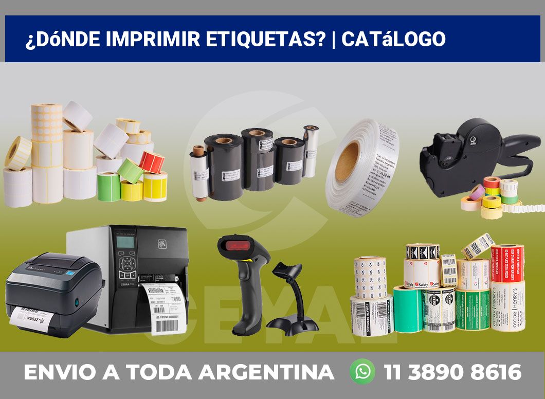 ¿Dónde imprimir etiquetas? | Catálogo