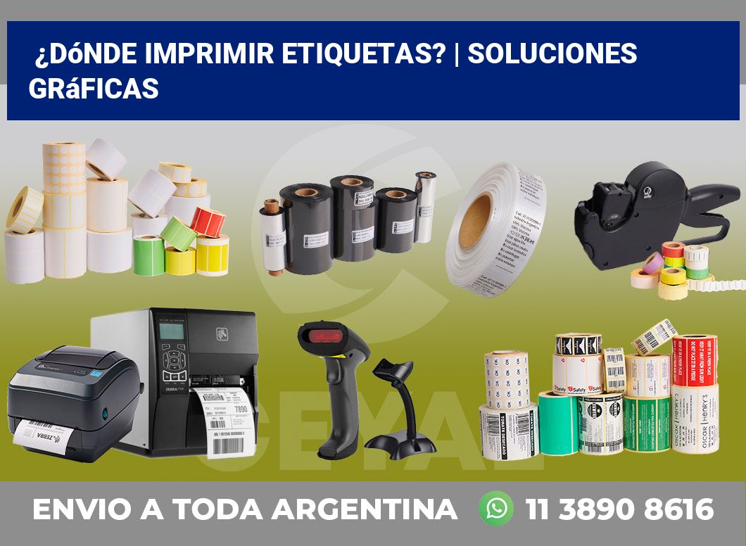 ¿Dónde imprimir etiquetas? | Soluciones gráficas