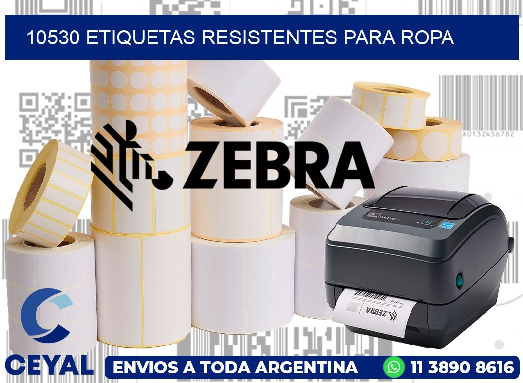 10530 Etiquetas resistentes para Ropa