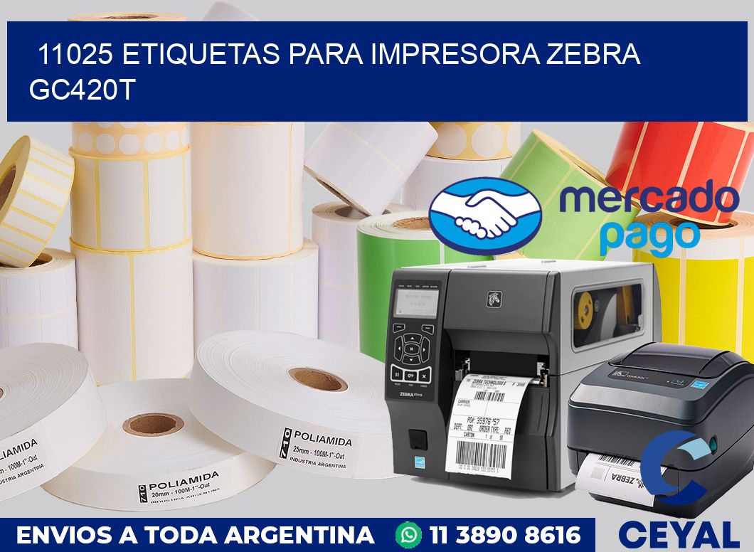 11025 etiquetas para impresora zebra GC420T