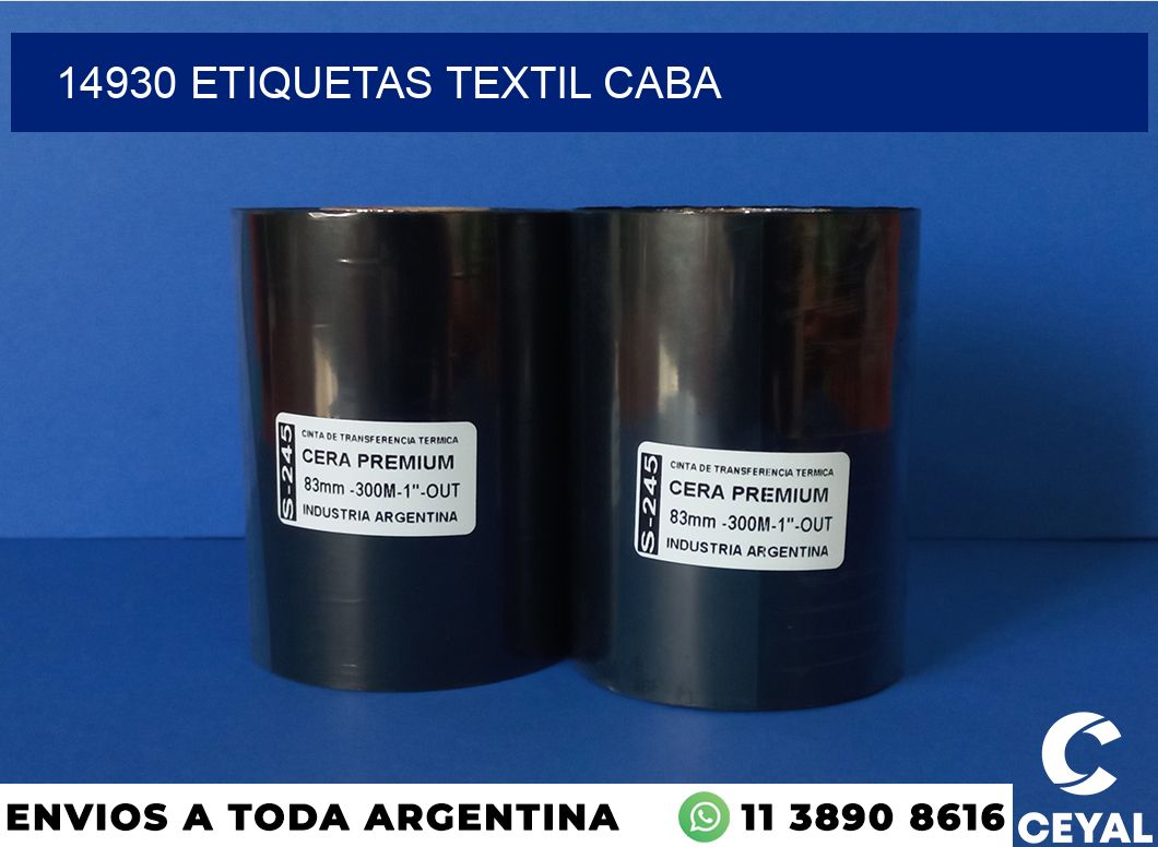 14930 etiquetas textil caba