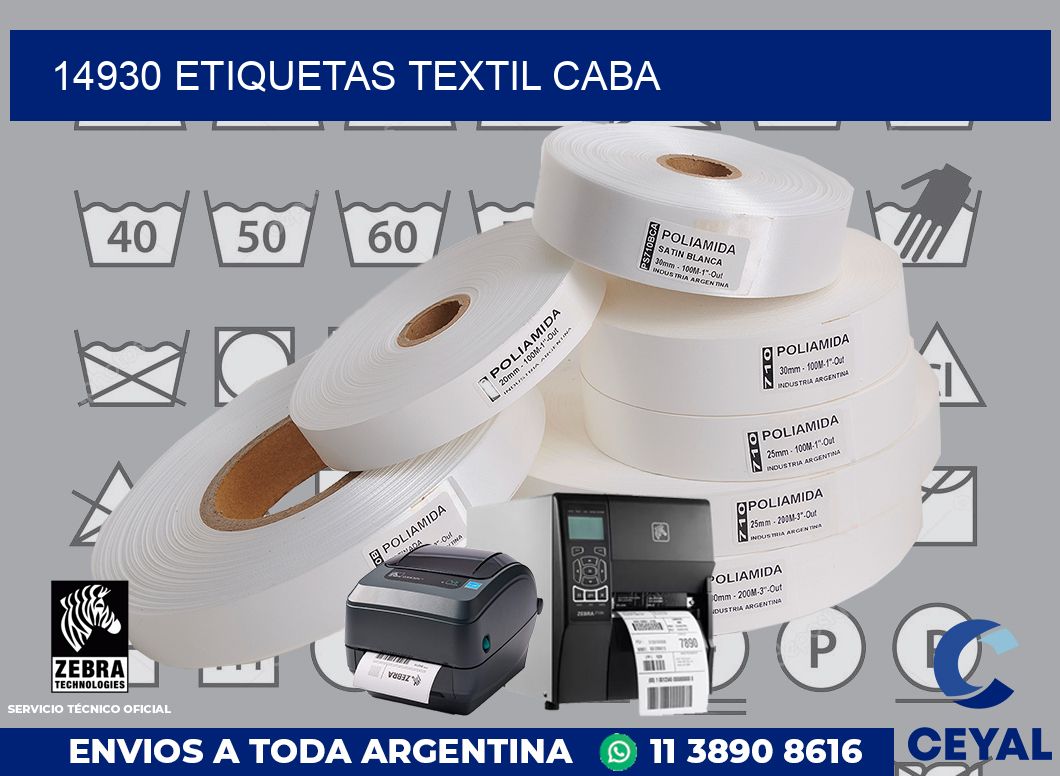 14930 etiquetas textil caba
