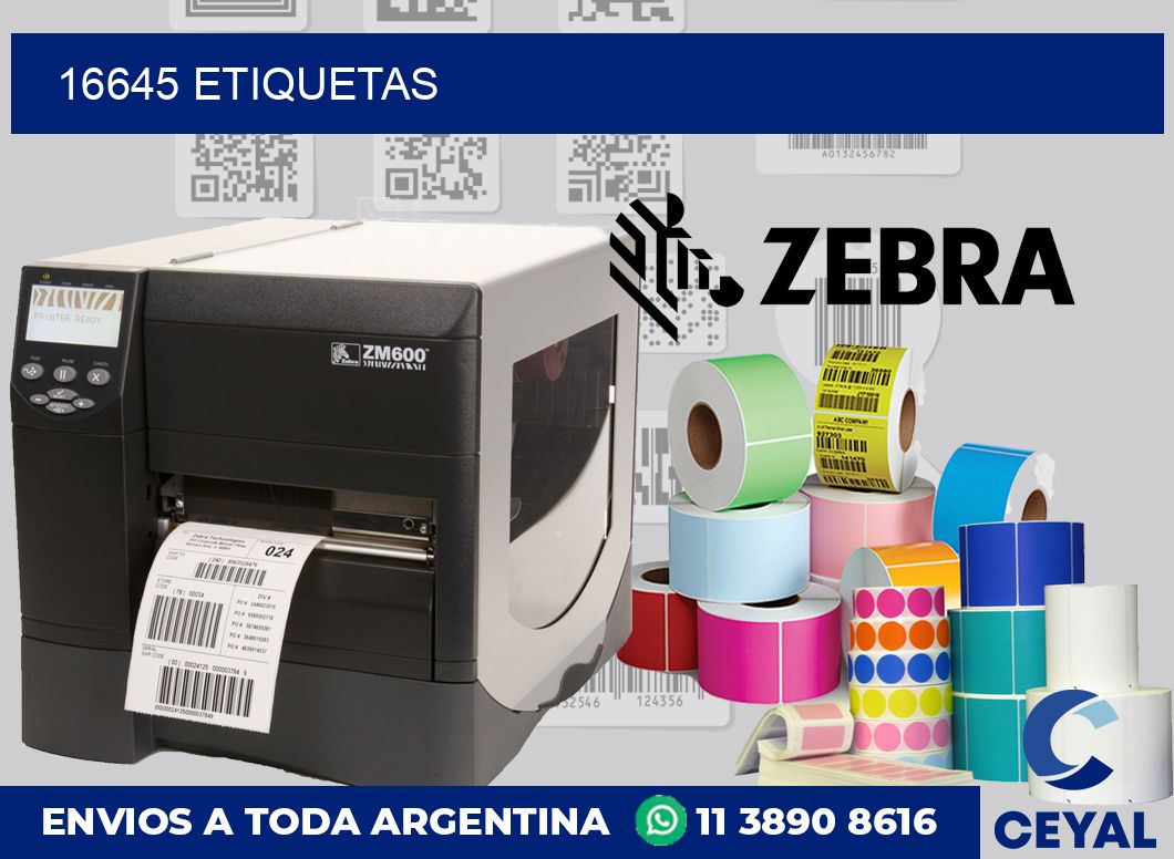 16645 etiquetas