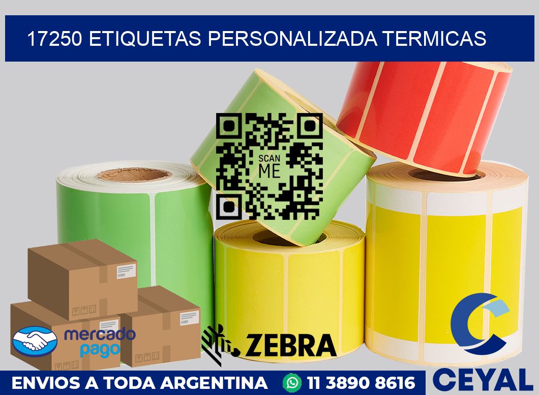 17250 etiquetas personalizada termicas