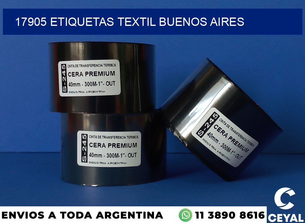 17905 etiquetas textil buenos aires