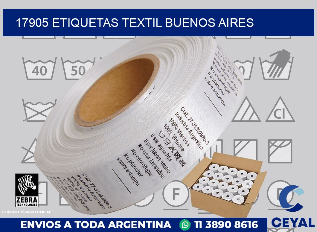 17905 etiquetas textil buenos aires