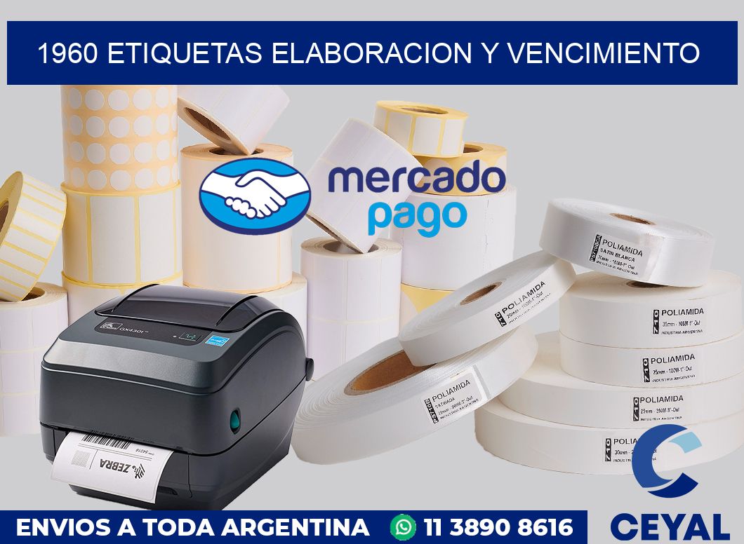 1960 Etiquetas elaboracion y vencimiento
