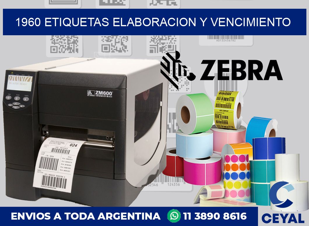 1960 Etiquetas elaboracion y vencimiento
