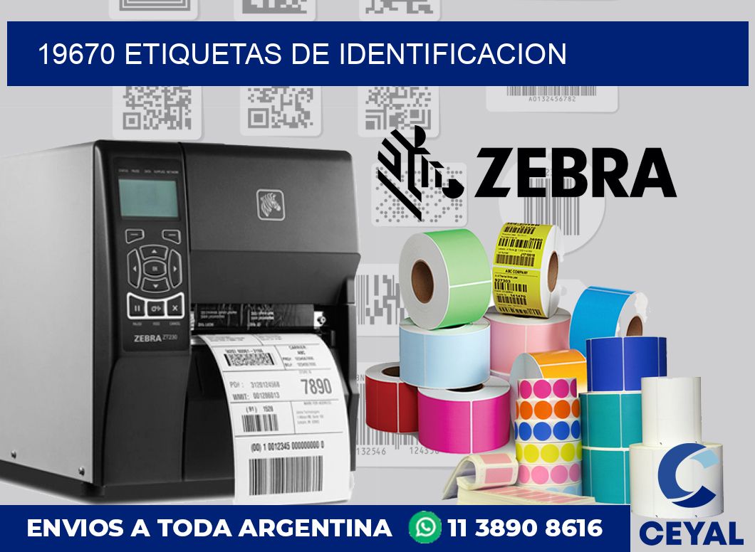 19670 Etiquetas de identificacion