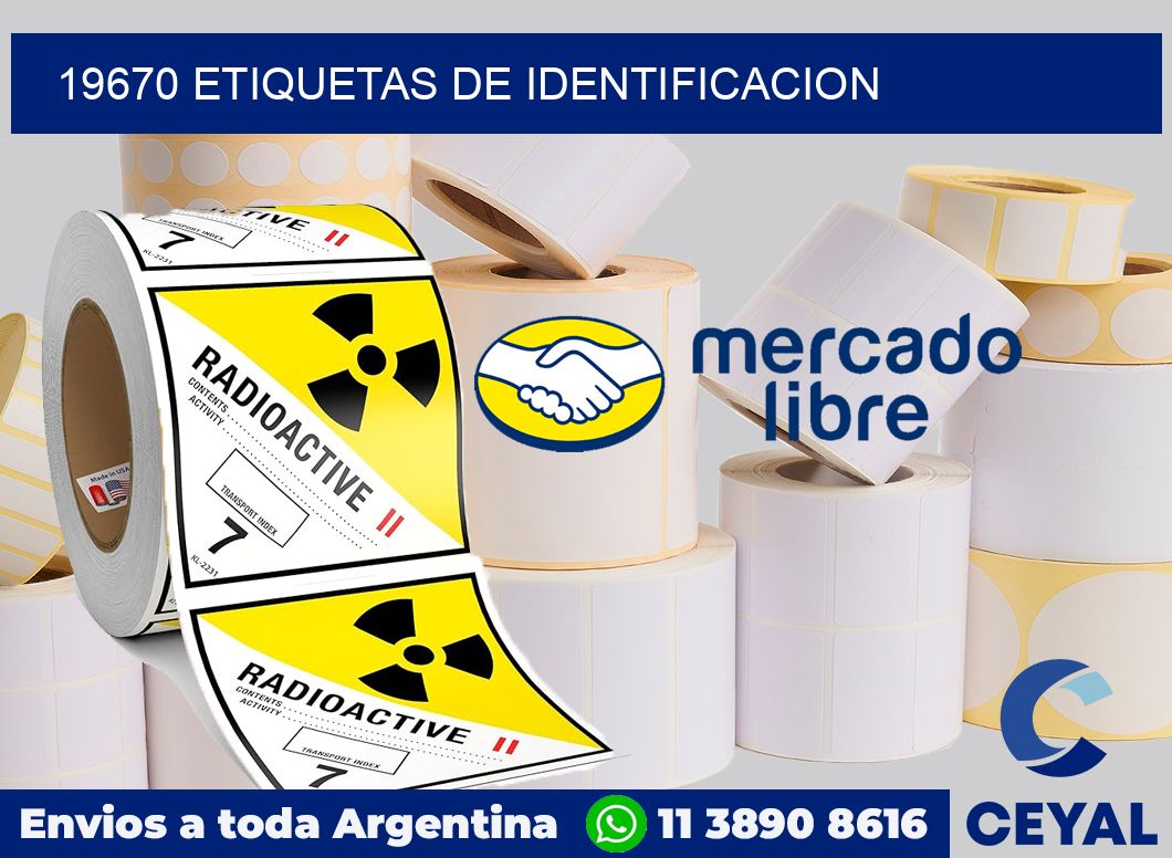 19670 Etiquetas de identificacion