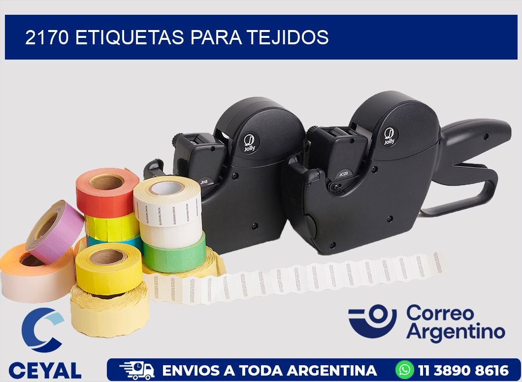 2170 Etiquetas para tejidos