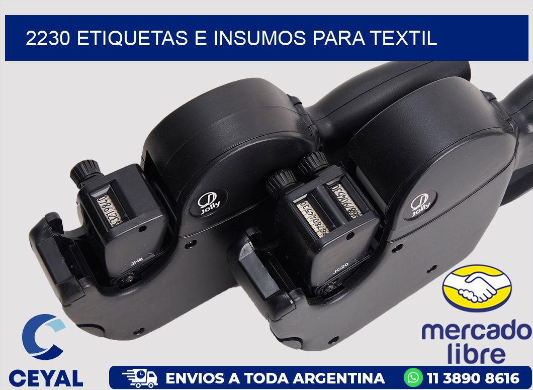 2230 etiquetas e insumos para textil