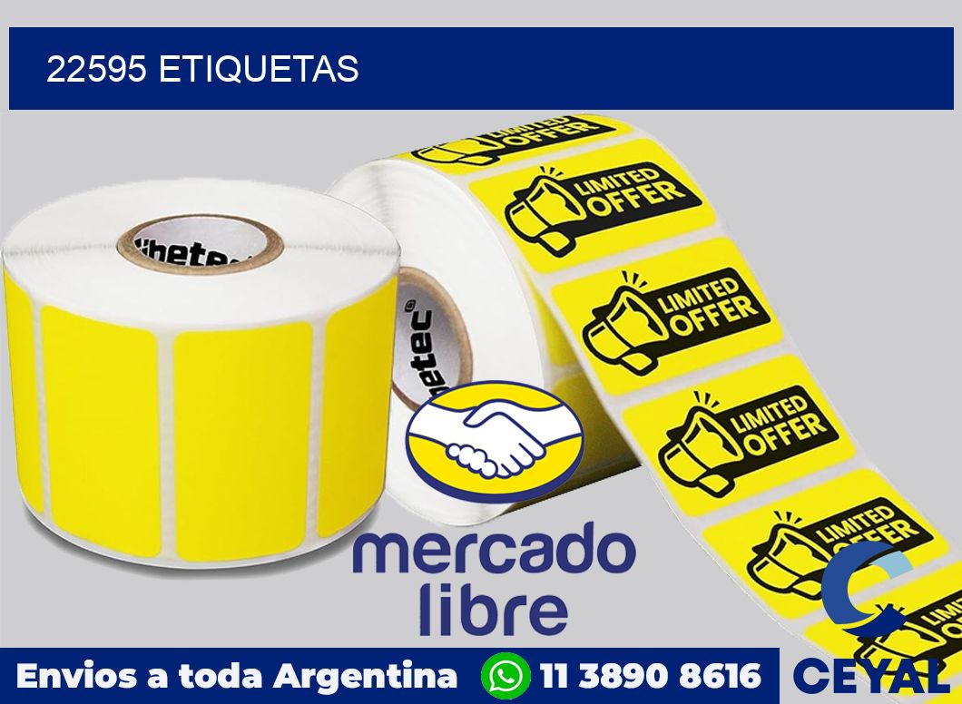 22595 etiquetas