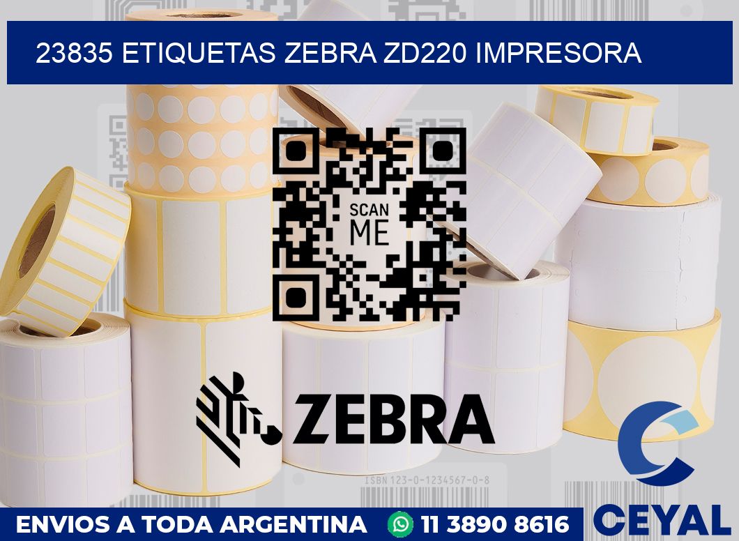 23835 etiquetas Zebra zd220 impresora