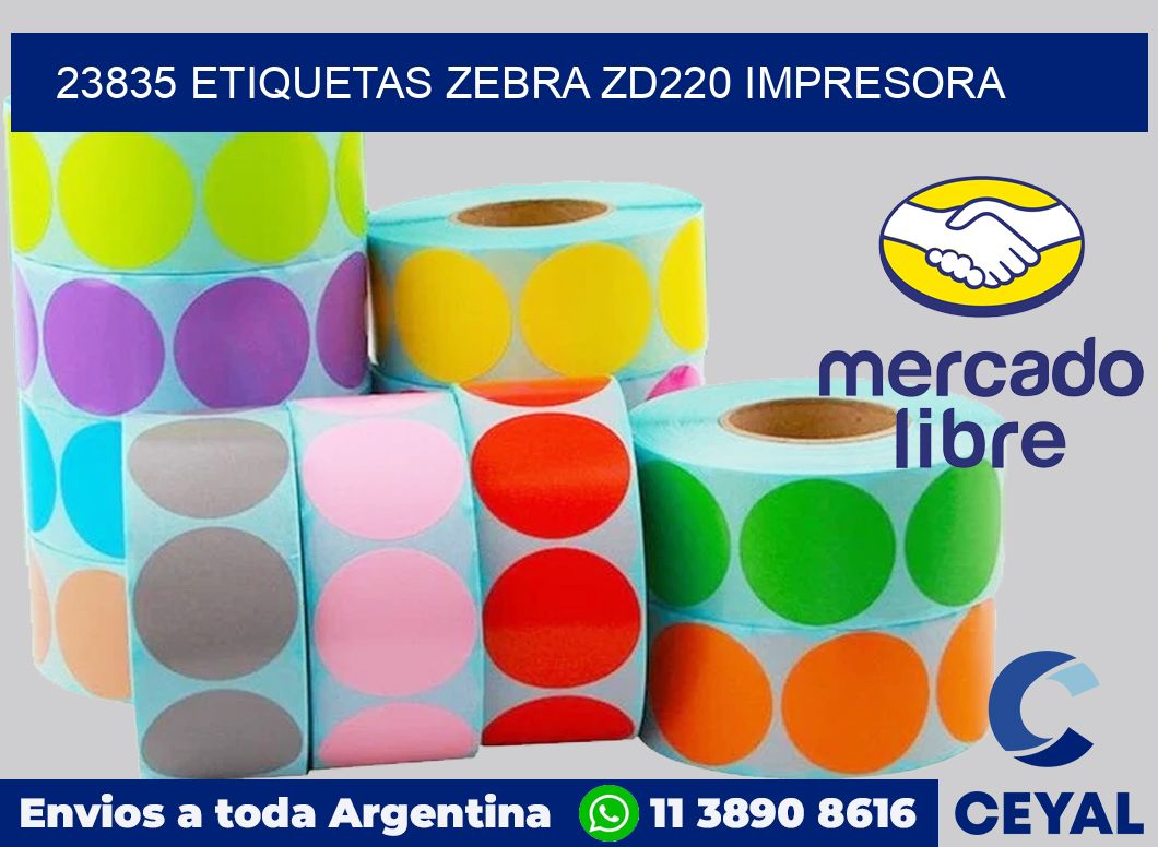 23835 etiquetas Zebra zd220 impresora