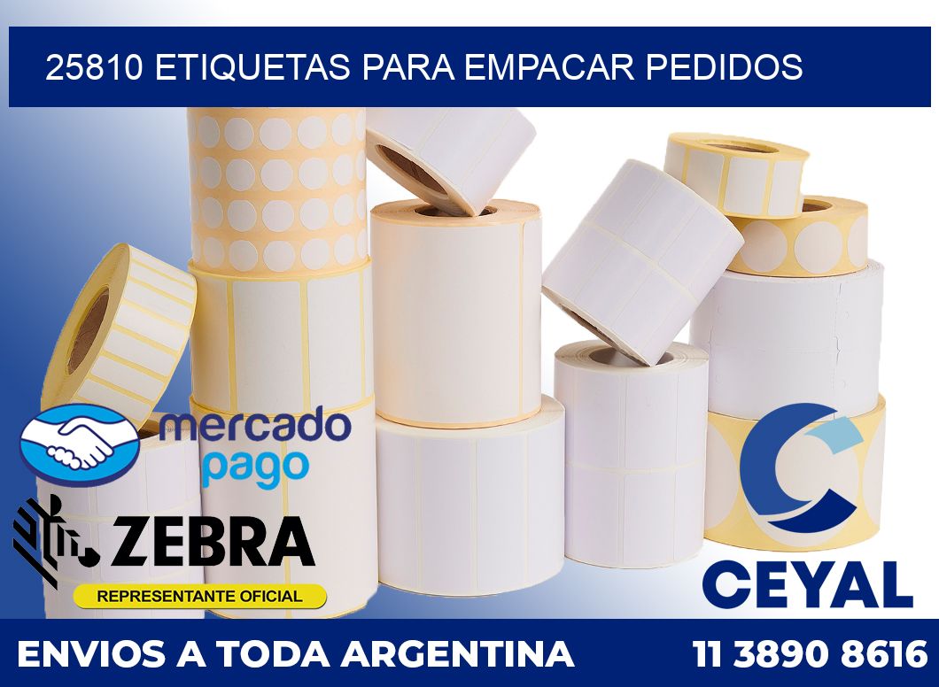 25810 Etiquetas para empacar pedidos