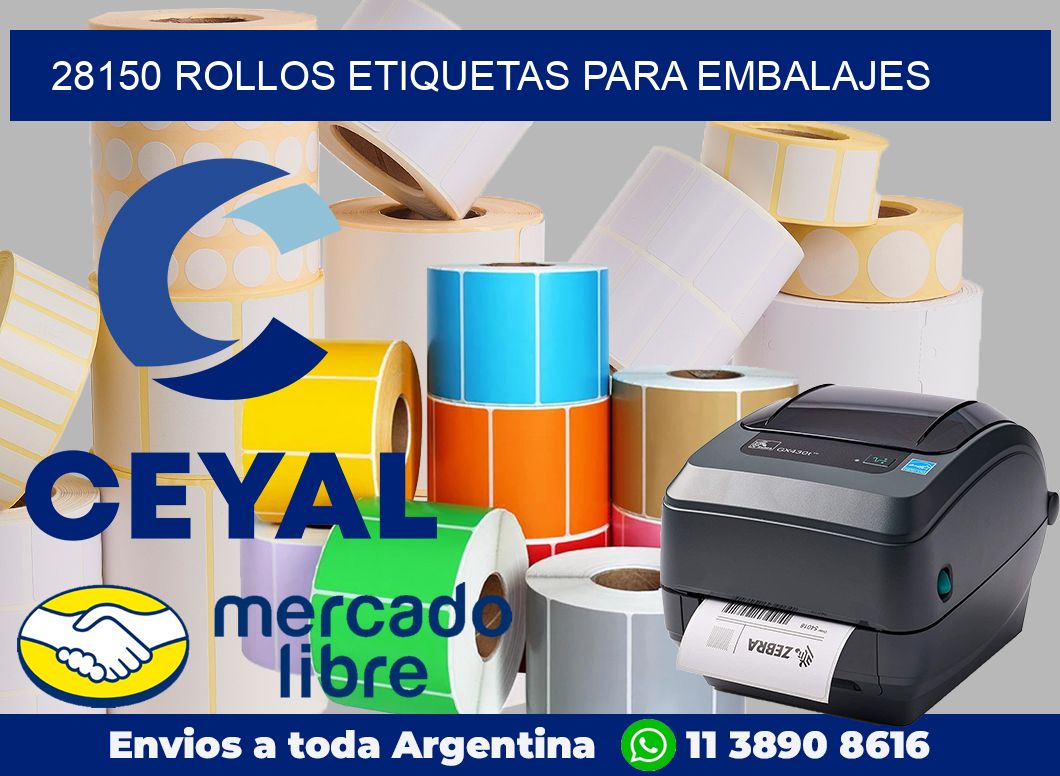 28150 Rollos etiquetas para embalajes