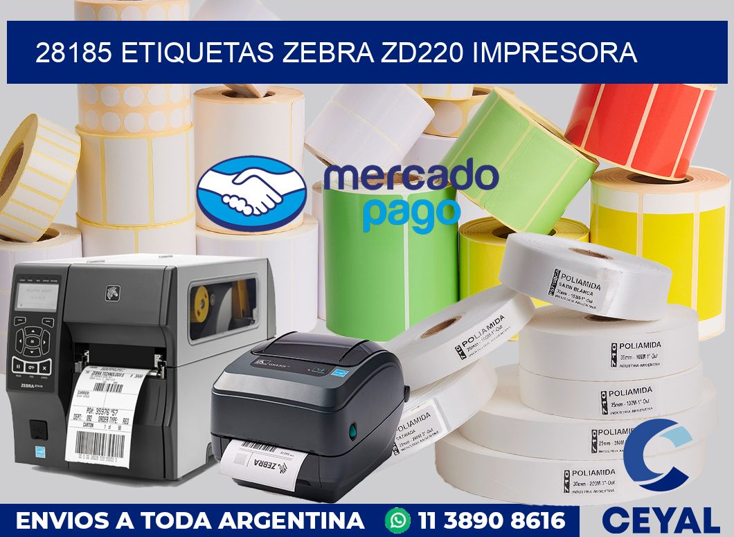 28185 etiquetas Zebra zd220 impresora
