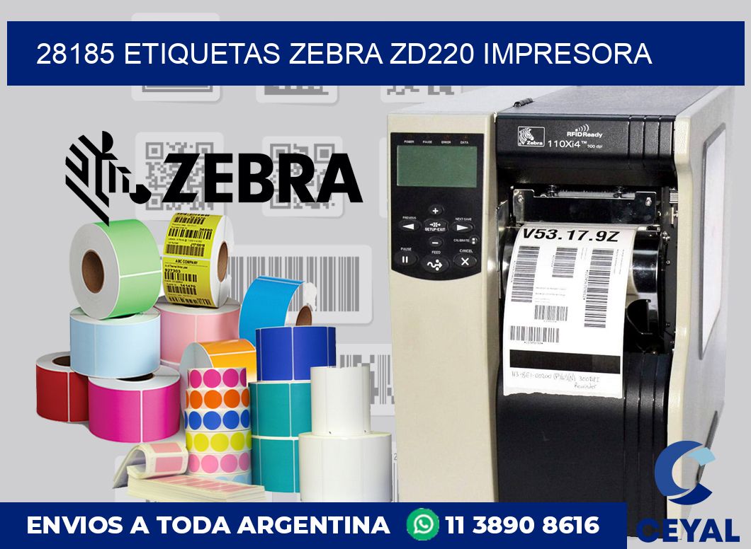 28185 etiquetas Zebra zd220 impresora