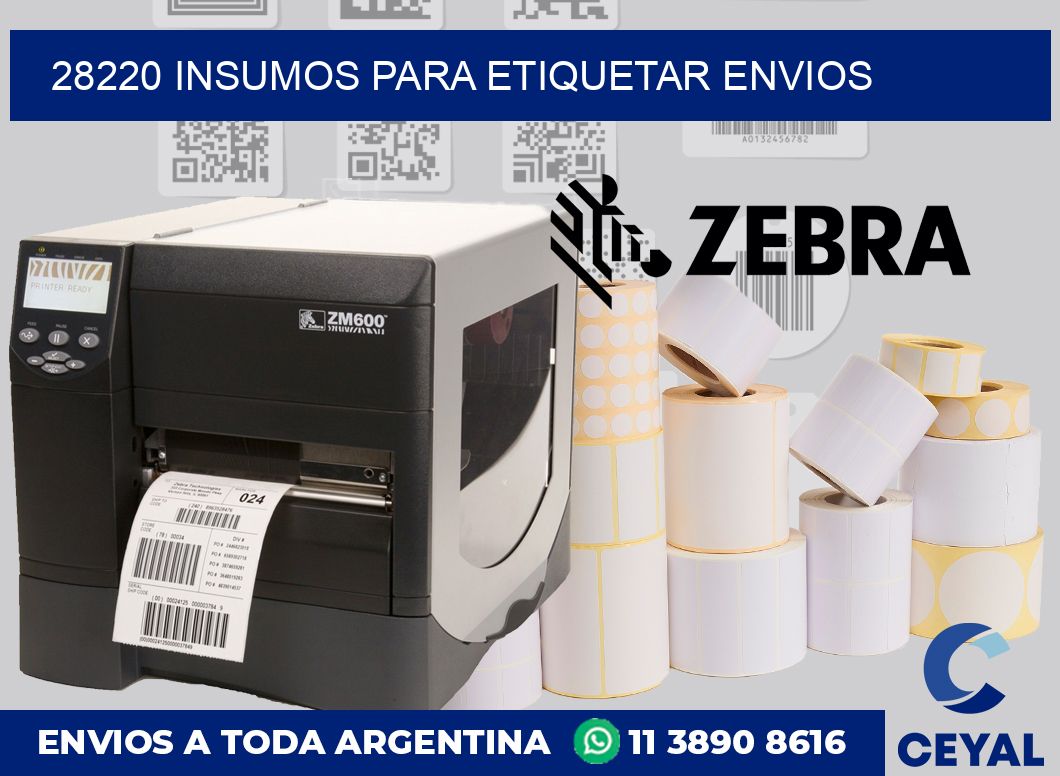 28220 insumos para etiquetar envios