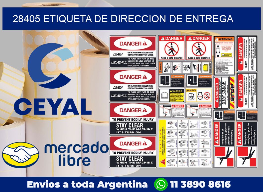28405 Etiqueta de direccion de entrega