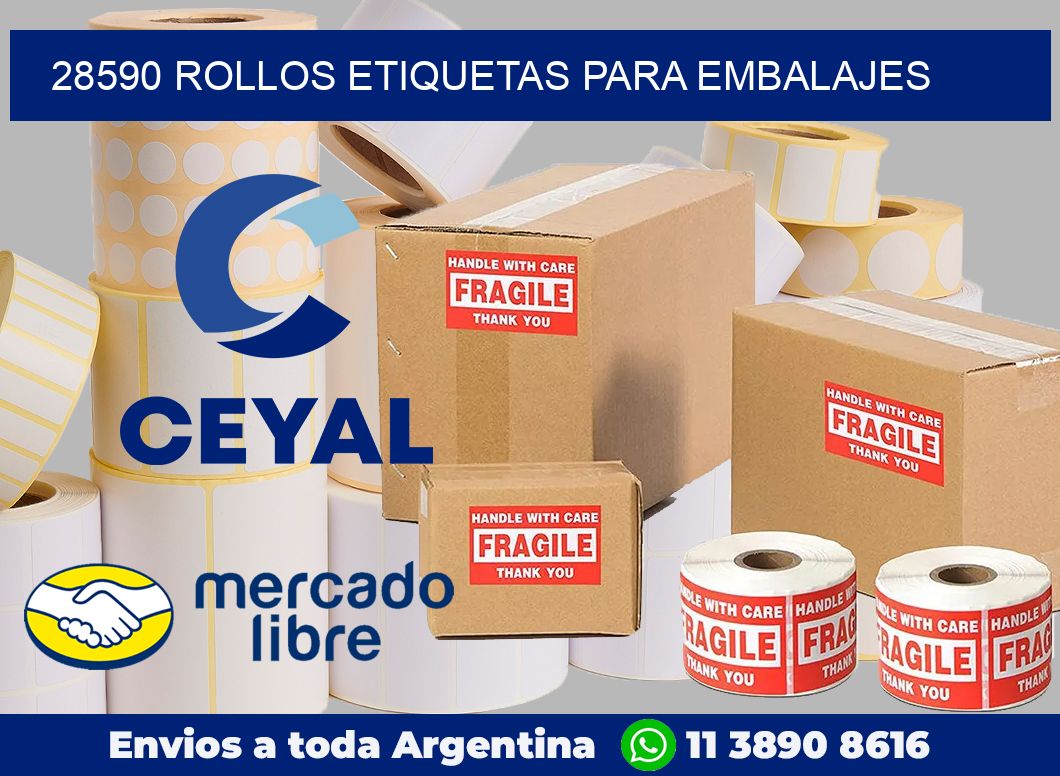 28590 rollos etiquetas para embalajes
