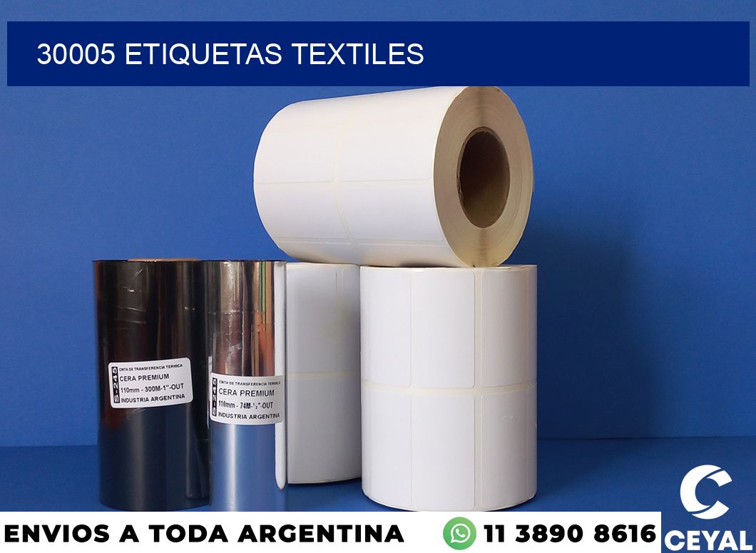 30005 etiquetas textiles
