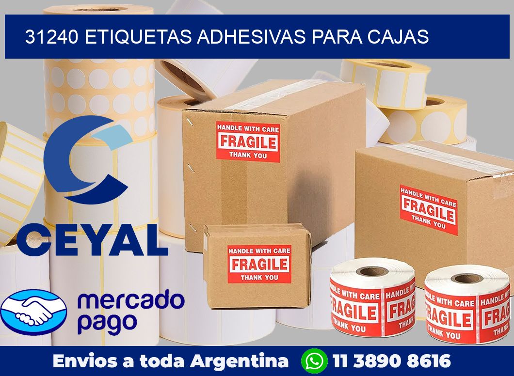 31240 Etiquetas adhesivas para cajas