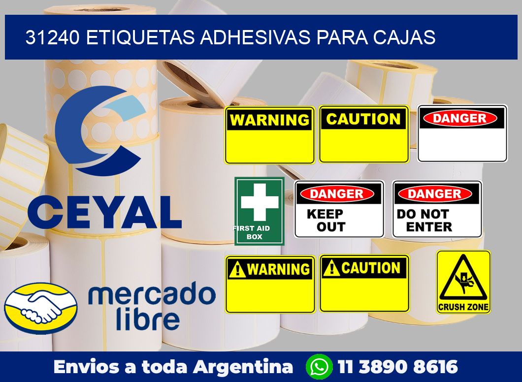 31240 Etiquetas adhesivas para cajas