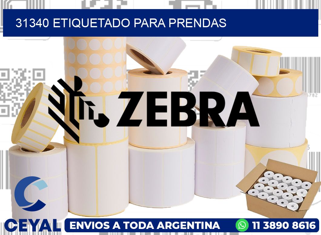 31340 Etiquetado para prendas