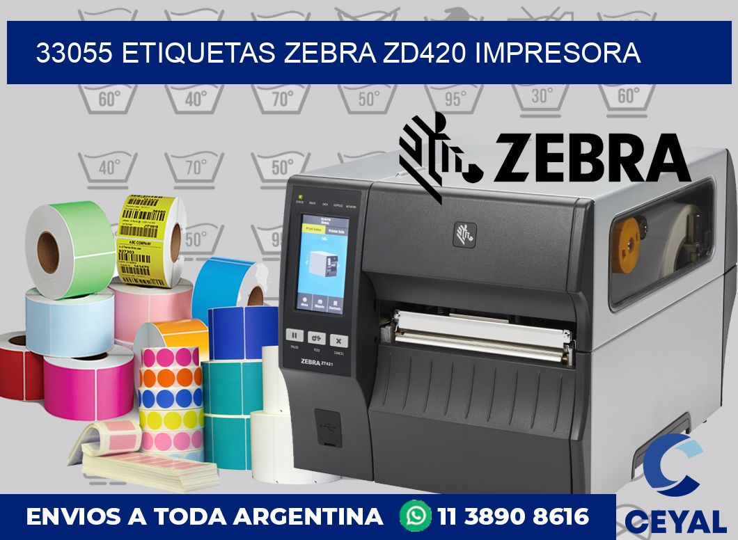 33055 etiquetas Zebra zd420 impresora
