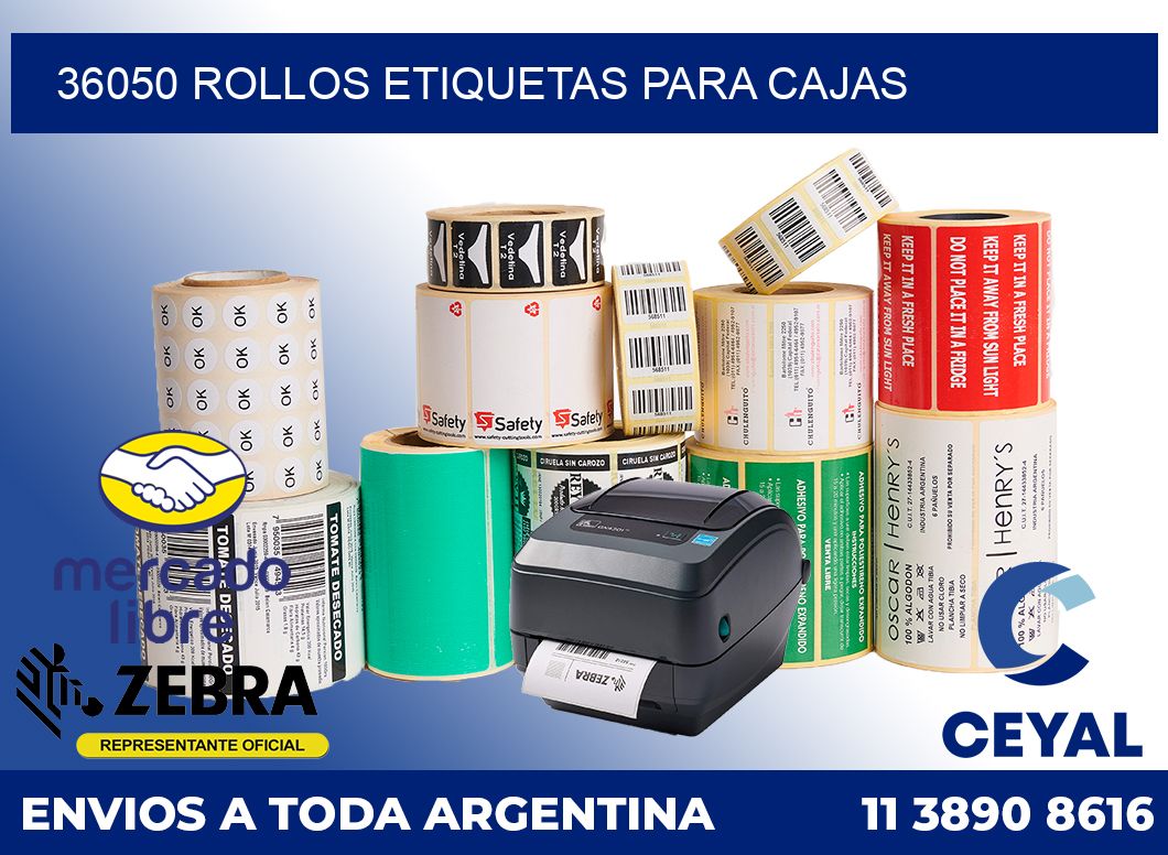 36050 Rollos etiquetas para cajas